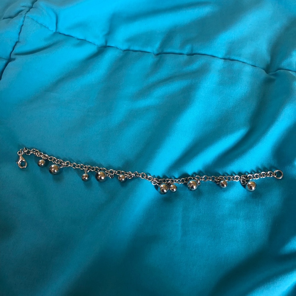 7” silver bracelet with lobster clasp